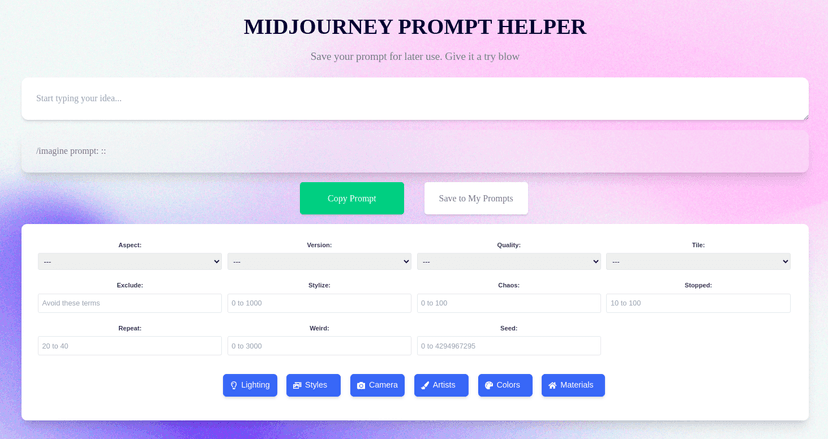 Prompt Helper With Directual